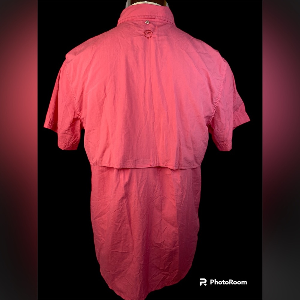 Magellan Outdoors Fish Gear Angler Fit SS Button Up Fishing Shirt Men’s Large - Picture 2 of 5